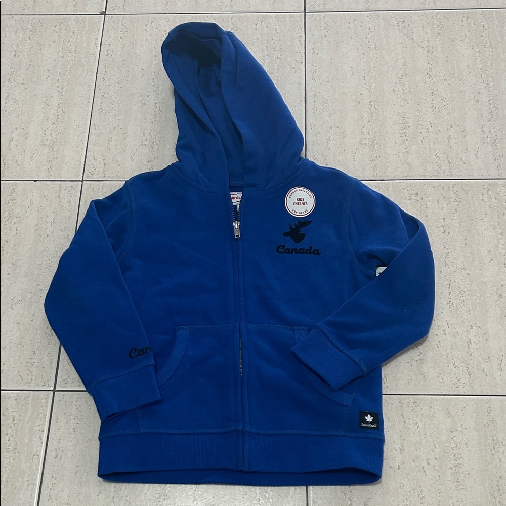 NEW ๐ Canada Blue Kids Hoodie size 6 with tags
